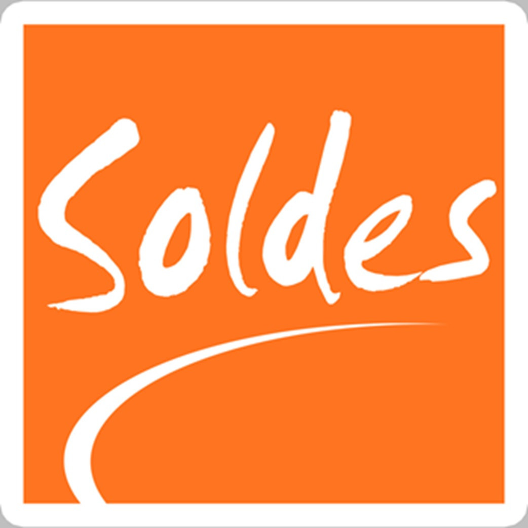 Soldes Carré Orange (20cm) - Sticker/autocollant