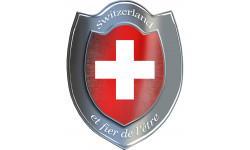  Suisse et fier de l'être - 15x11,8cm - Sticker/autocollant