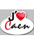 J'aime Caen - 5x3.7cm -...