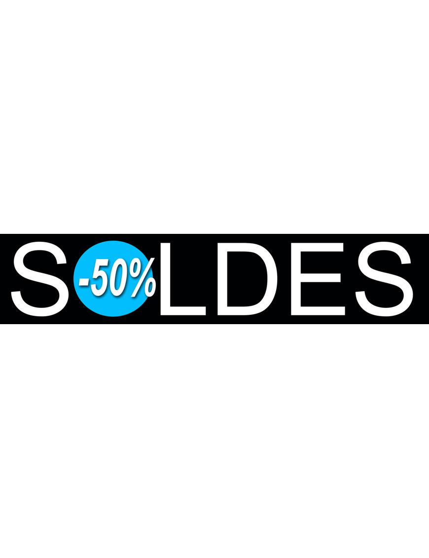 Soldes Design 50% (21x4,4cm) - Sticker/autocollant