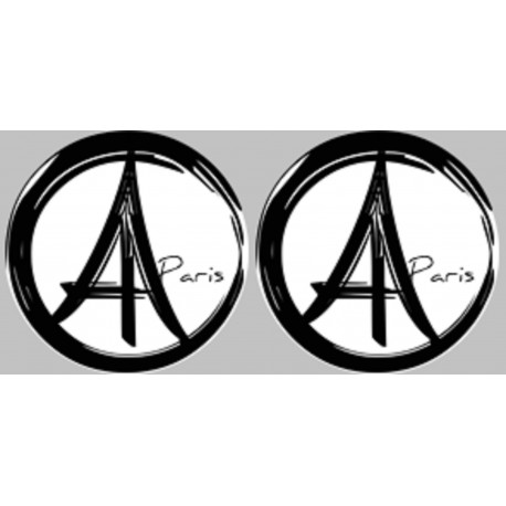 Paris - 2fois 5cm - Sticker/autocollant