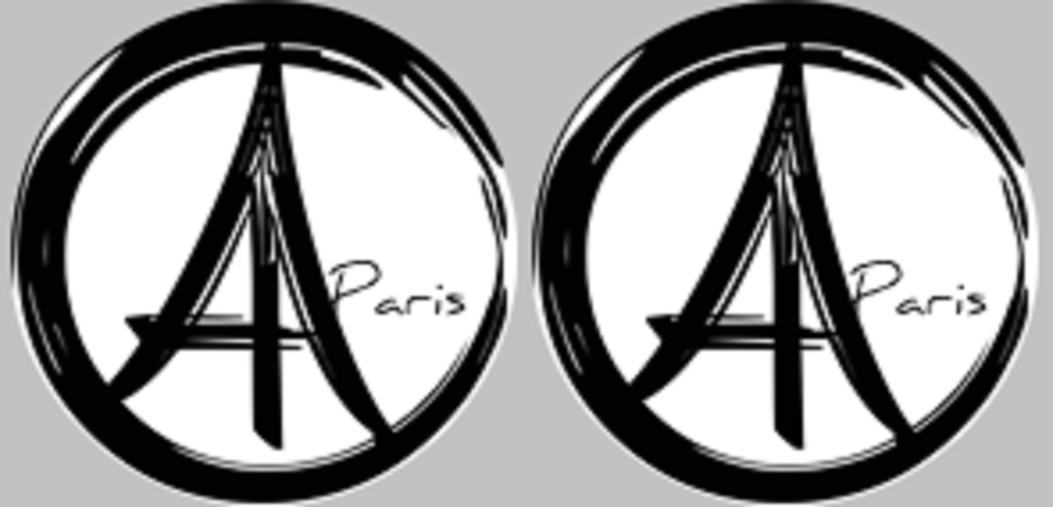 Paris - 2fois 5cm - Sticker/autocollant