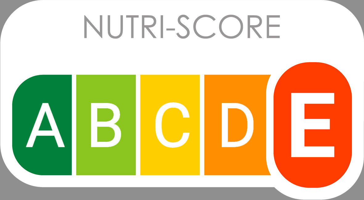 Nutri-score E (29x16cm) - Sticker/autocollant