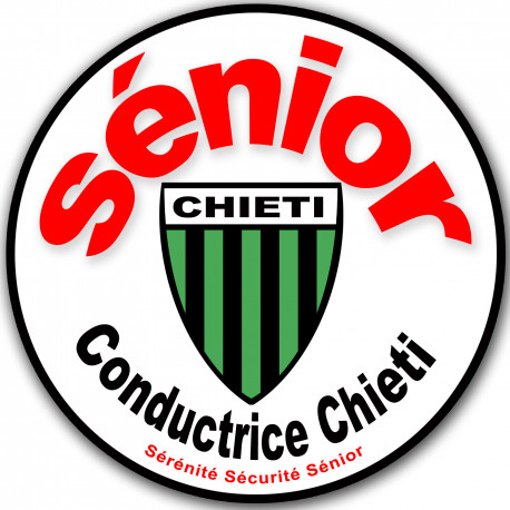 conducteur Sénior CHIETI - 15cm - Sticker/autocollant