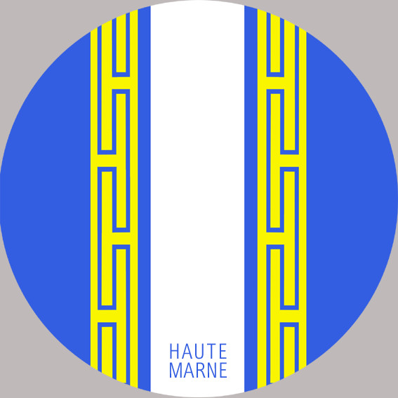 blason de la Haute Marne - 10cm -Sticker/autocollant