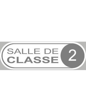 salle de classe 2 - 20x6.5cm - Sticker/autocollant