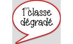 1ère classe dégradé - 15x13.5cm - sticker/autocollant