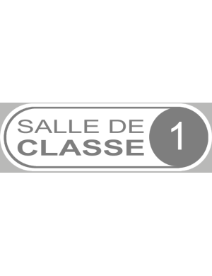 salle de classe 1 - 20x6.5cm - Sticker/autocollant