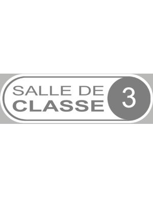 salle de classe 3 - 20x6.5cm - Sticker/autocollant