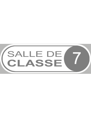 salle de classe 7 - 20x6.5cm - Sticker/autocollant