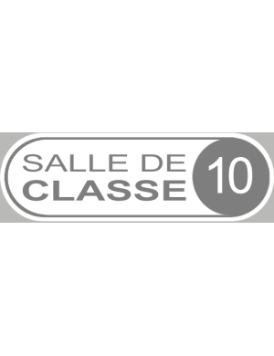 salle de classe 10 - 20x6.5cm - Sticker/autocollant