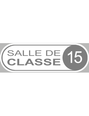 salle de classe 15 - 20x6.5cm - Sticker/autocollant