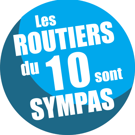 les routiers 10 de l'Aube sont sympas - 15cm - sticker/autocollant