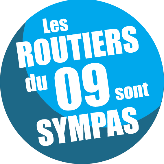 les routiers 09 de l'Ariège sont sympas - 10cm - sticker/autocollant