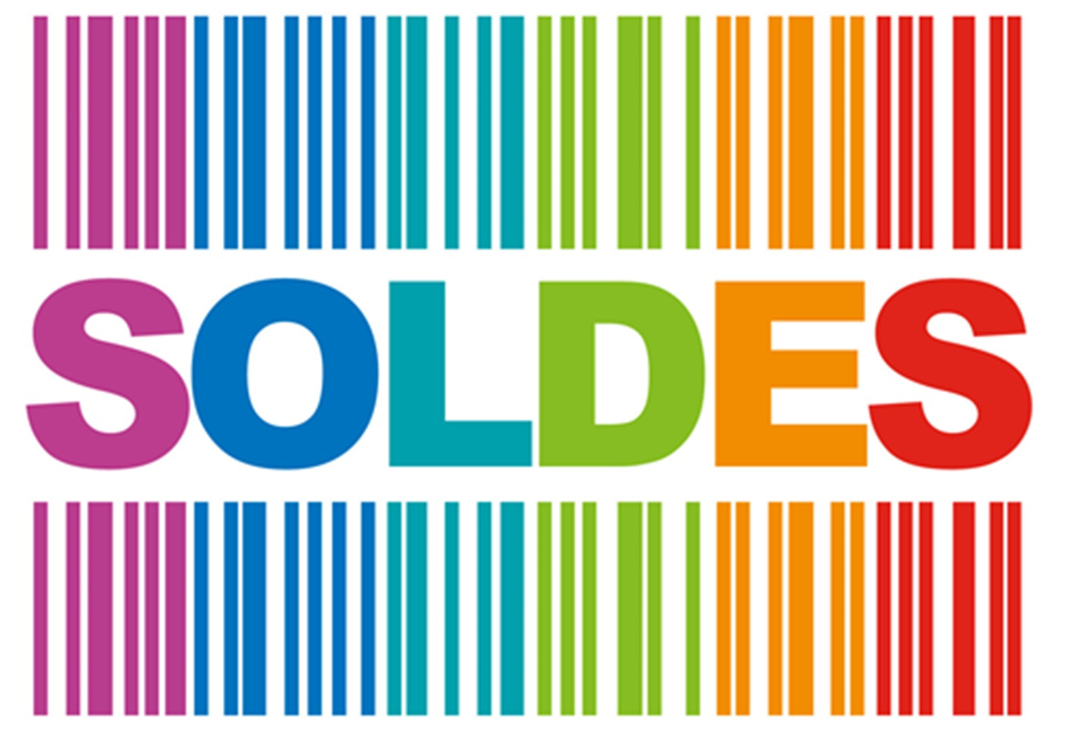 Soldes Ambiance Code Barre (30x20.5cm) - Sticker/autocollant