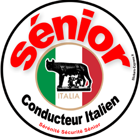 conducteur Sénior Italien - 15cm - Sticker/autocollant