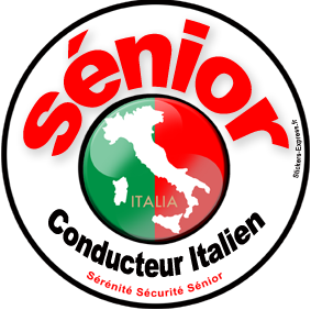 conducteur Sénior Italie - 10cm - Sticker/autocollant