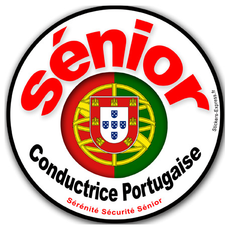 conductrice Sénior Portugaise - 15cm - Sticker/autocollant