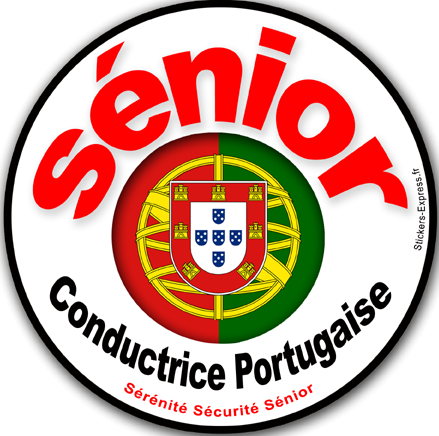 conductrice Sénior Portugaise - 15cm - Sticker/autocollant