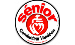 conducteur sénior Vendéen - 15cm - Sticker/autocollant