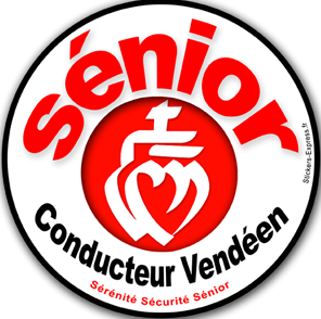 conducteur sénior Vendéen - 15cm - Sticker/autocollant