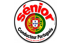 conducteur sénior Portugais - 15cm - Sticker/autocollant