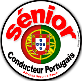 conducteur sénior Portugais - 15cm - Sticker/autocollant