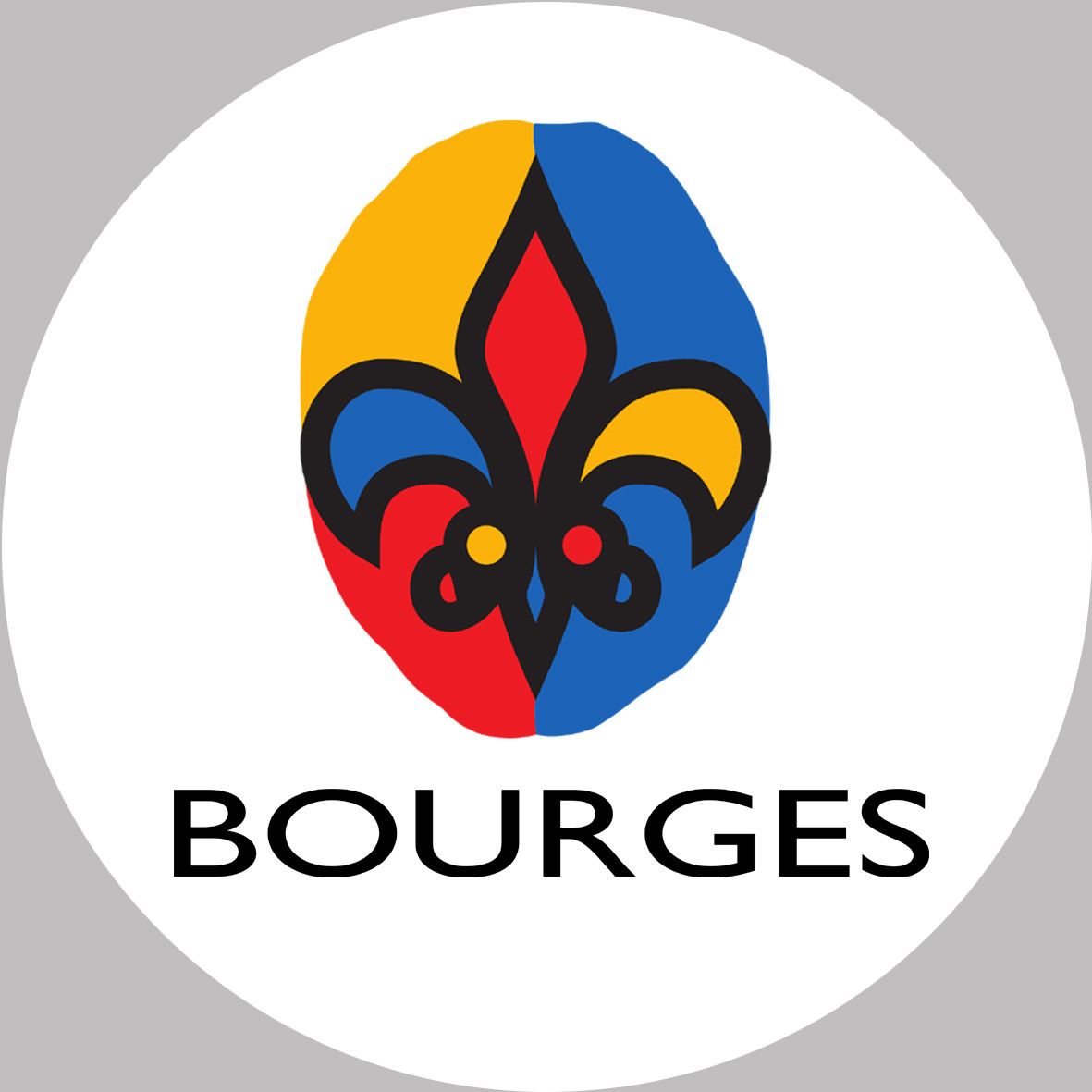 Bourges (20cm) - Sticker/autocollant