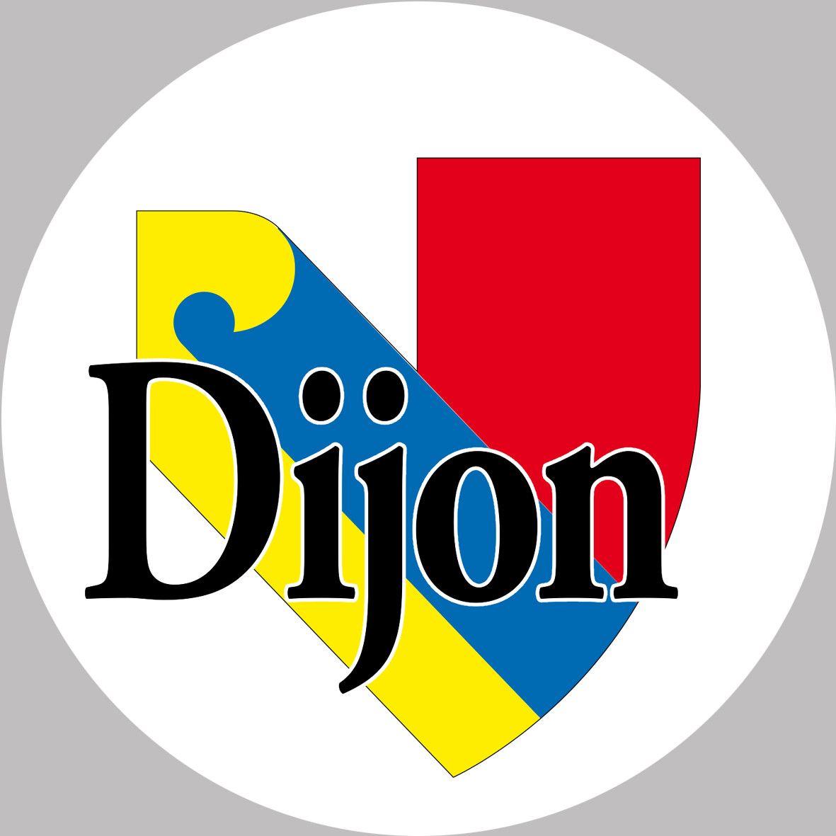 Dijon (20cm) - Sticker/autocollant