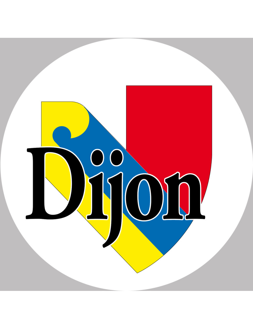 Dijon (15cm) - Sticker/autocollant