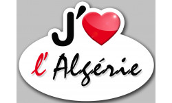 J'aime l'Algérie - 5x3.7cm - Sticker/autocollant