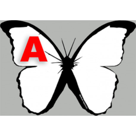 effet papillon A - 15cm - Sticker/autocollant