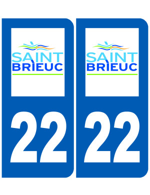 immatriculation Saint-Brieuc - Sticker/autocollant