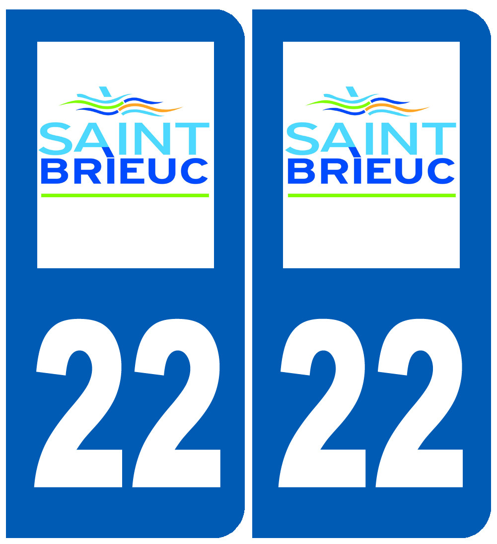 immatriculation Saint-Brieuc - Sticker/autocollant