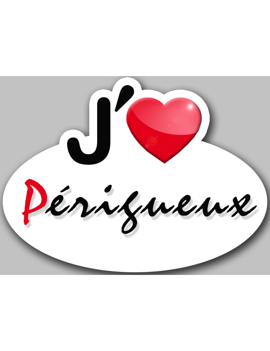 j'aime Périgueux (15x11cm) - Sticker/autocollant