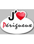 j'aime Périgueux (15x11cm) - Sticker/autocollant