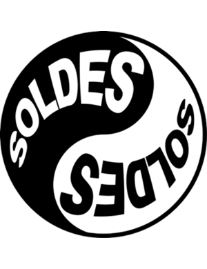 Soldes Yin Yang (20cm) - Sticker/autocollant