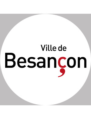 Besançon (20cm) - Sticker/autocollant