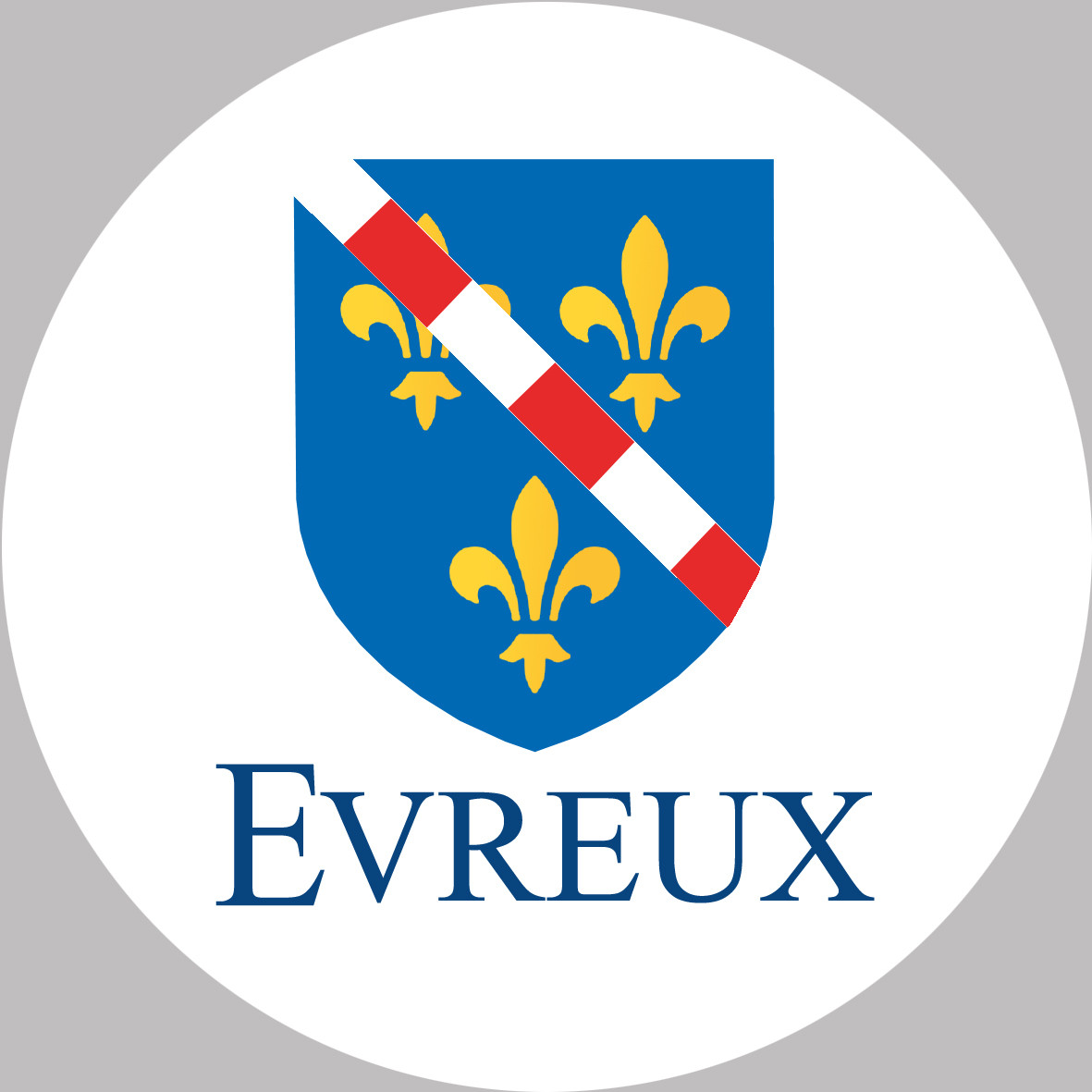 Évreux (20cm) - Sticker/autocollant