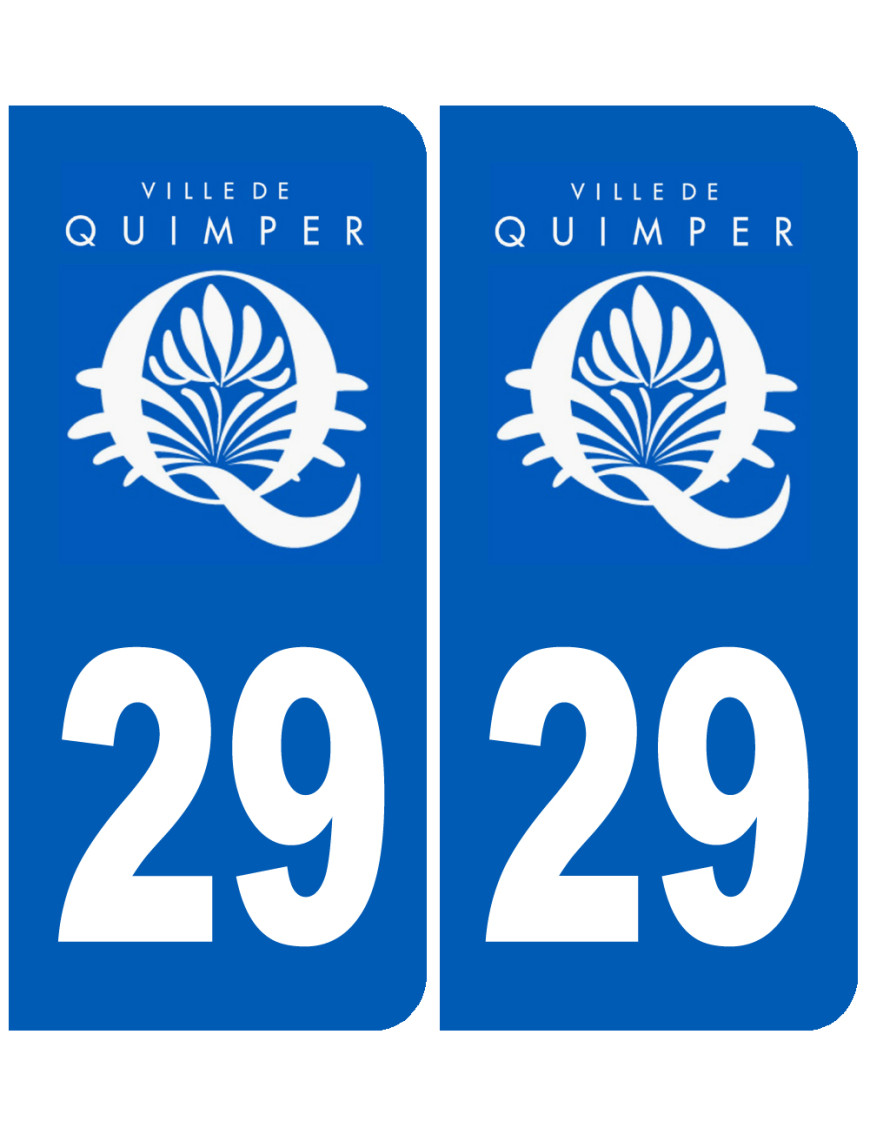 immatriculation Quimper - Sticker/autocollant