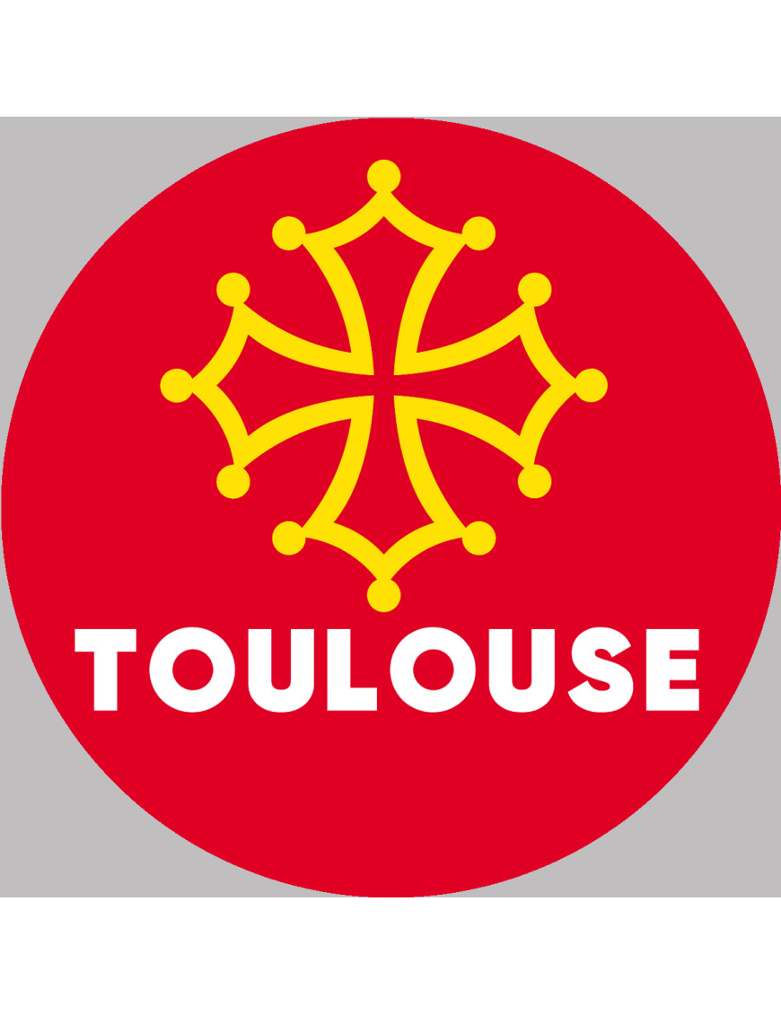 Toulouse (20x20cm) - Sticker/autocollant