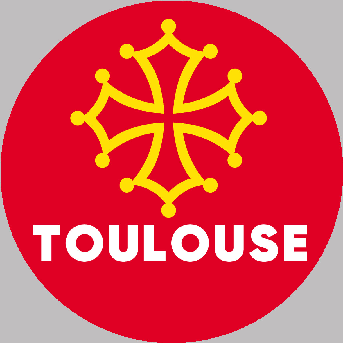 Toulouse (20x20cm) - Sticker/autocollant