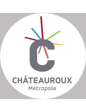 Châteauroux (20x20cm) - Sticker/autocollant