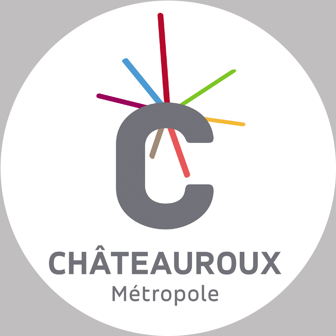 Châteauroux (20x20cm) - Sticker/autocollant