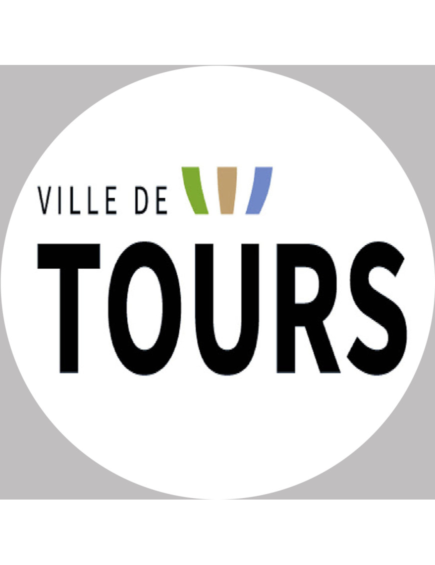 Tours (20x20cm) - Sticker/autocollant