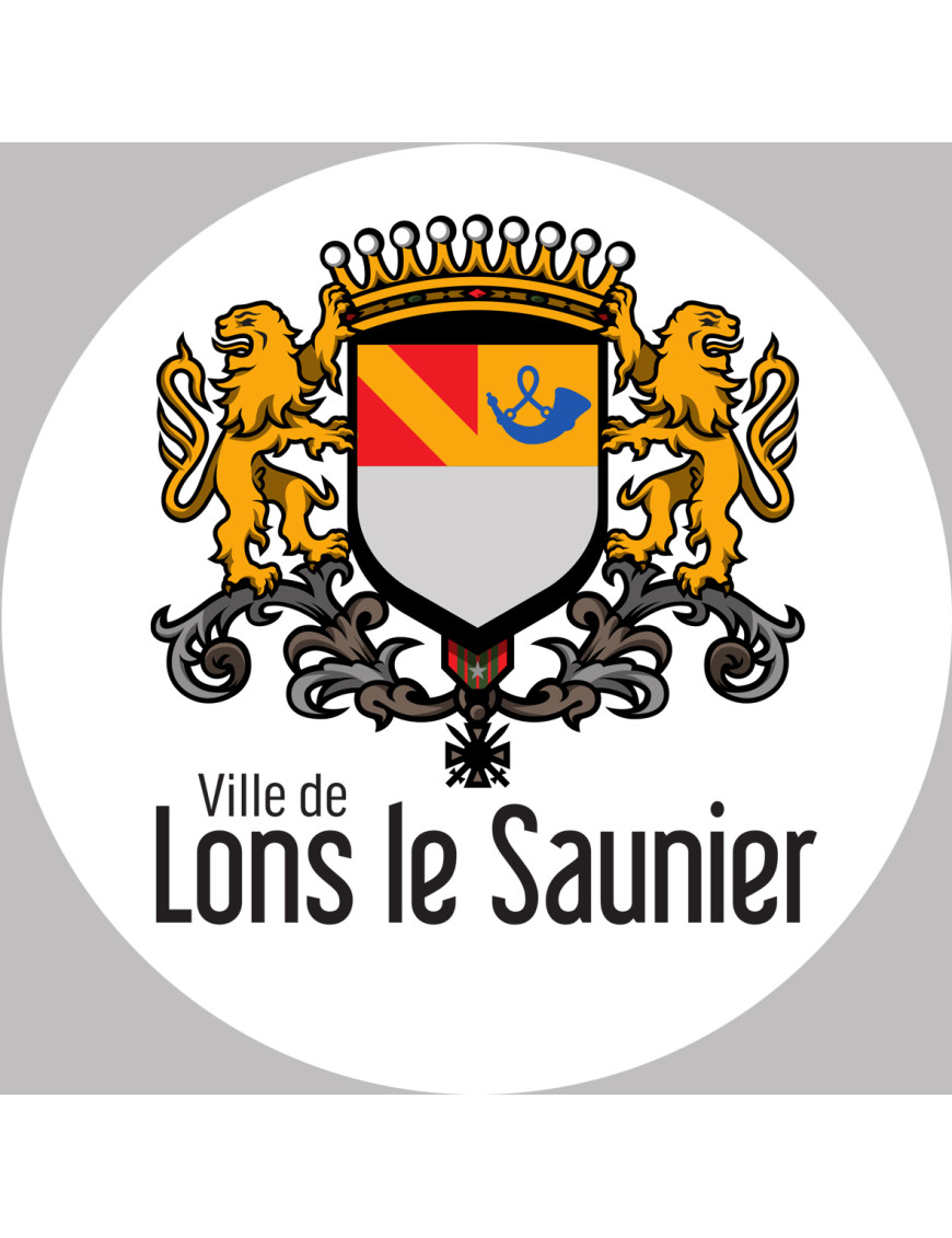 Lons-le-Saunier (5x5cm) - Sticker/autocollant