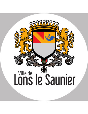 Lons-le-Saunier (10x10cm) - Sticker/autocollant