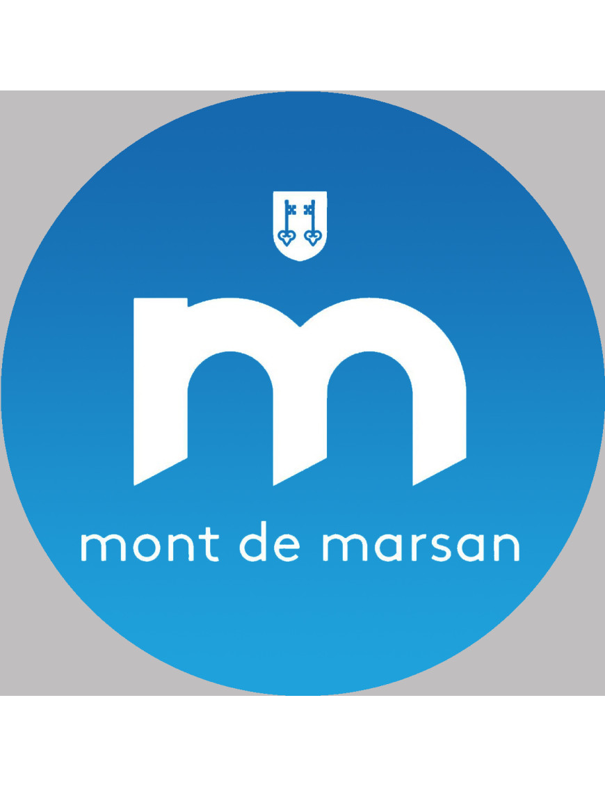 Mont-de-Marsan (15x15cm) - Sticker/autocollant