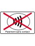 Pas de paiement sans contact - 10x6cm - Sticker/autocollant