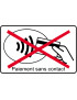 Pas de paiement sans contact carte - 20x12.3cm - Sticker/autocollant